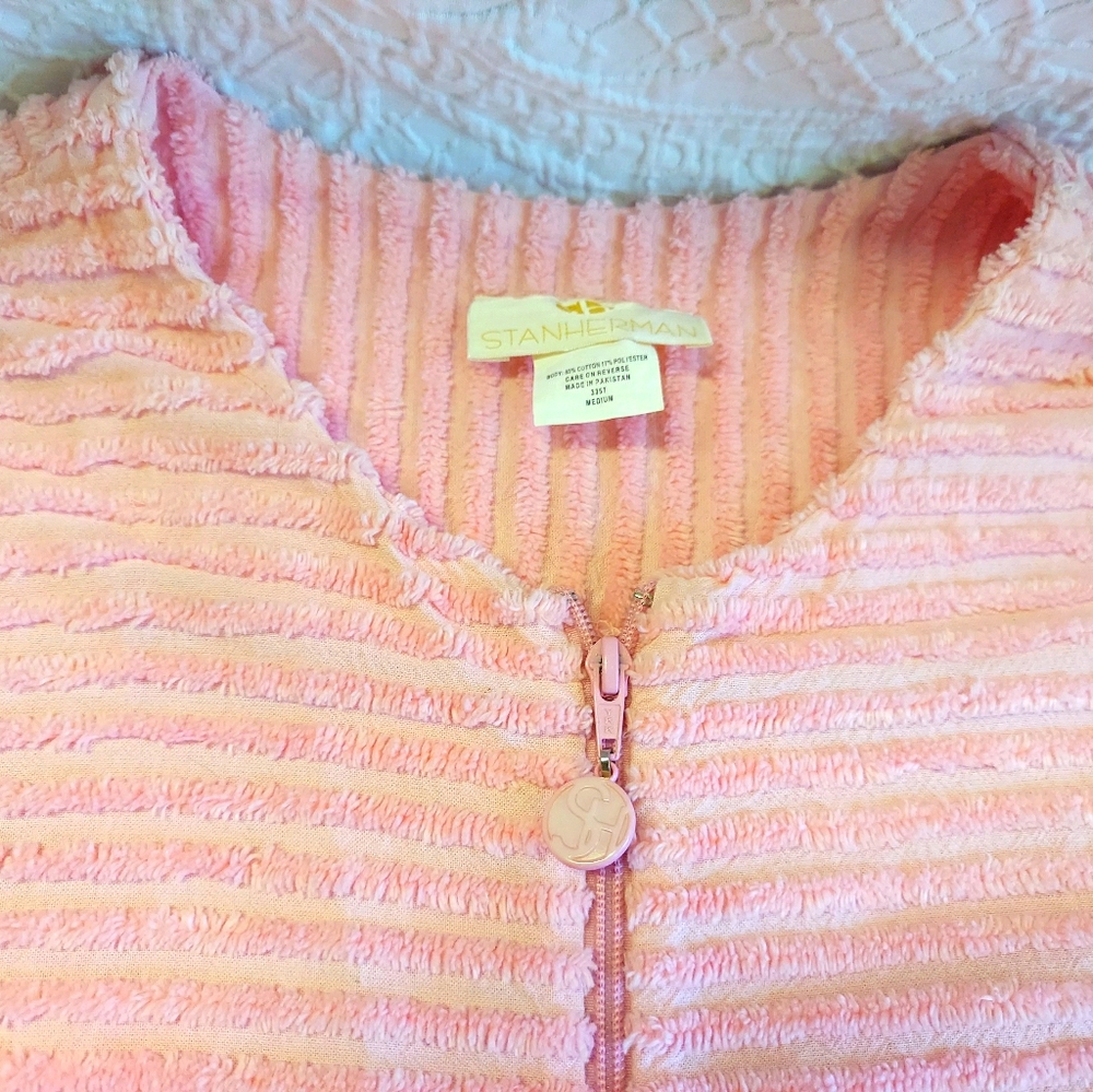 Vintage Pink Chenille house dress